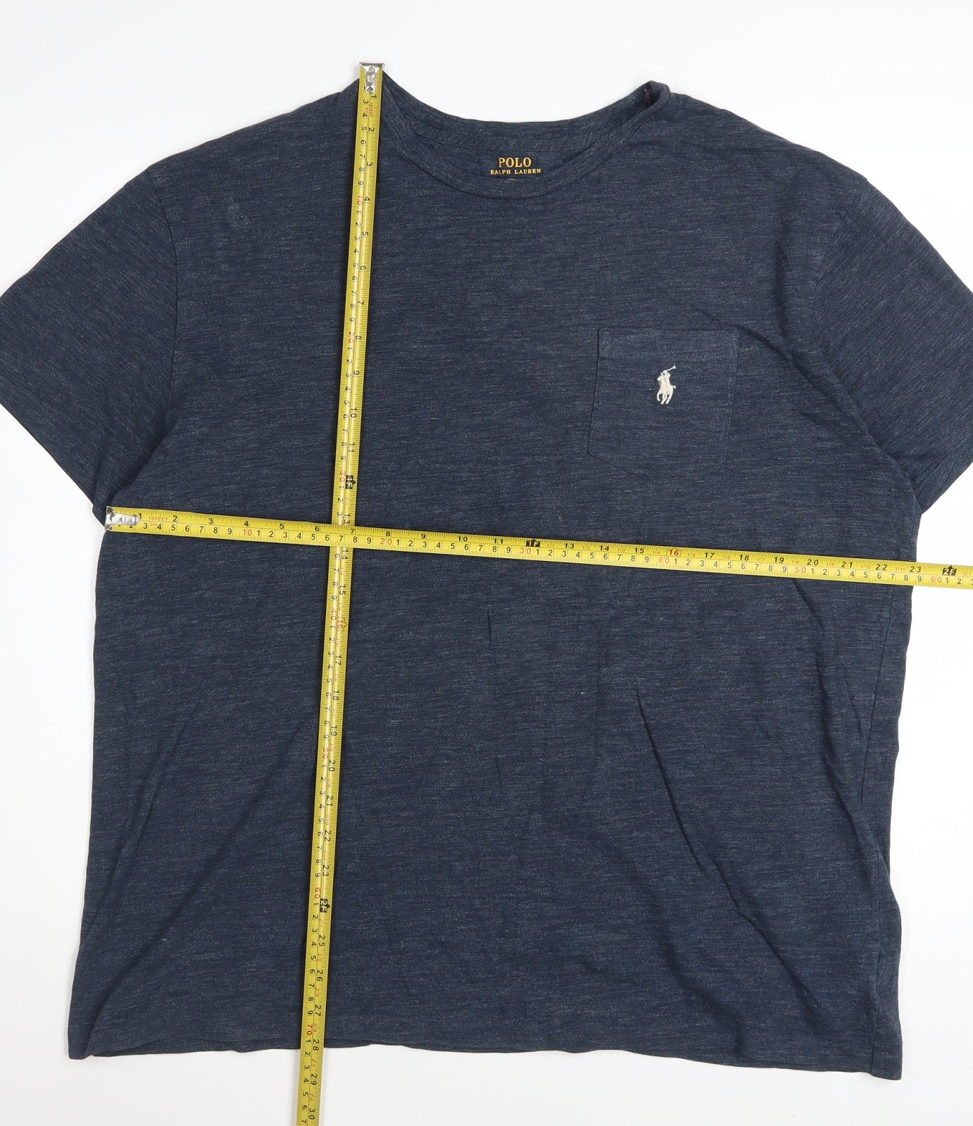 Polo Ralph Lauren Mens Blue Classic Fit Cotton T-Shirt Size L