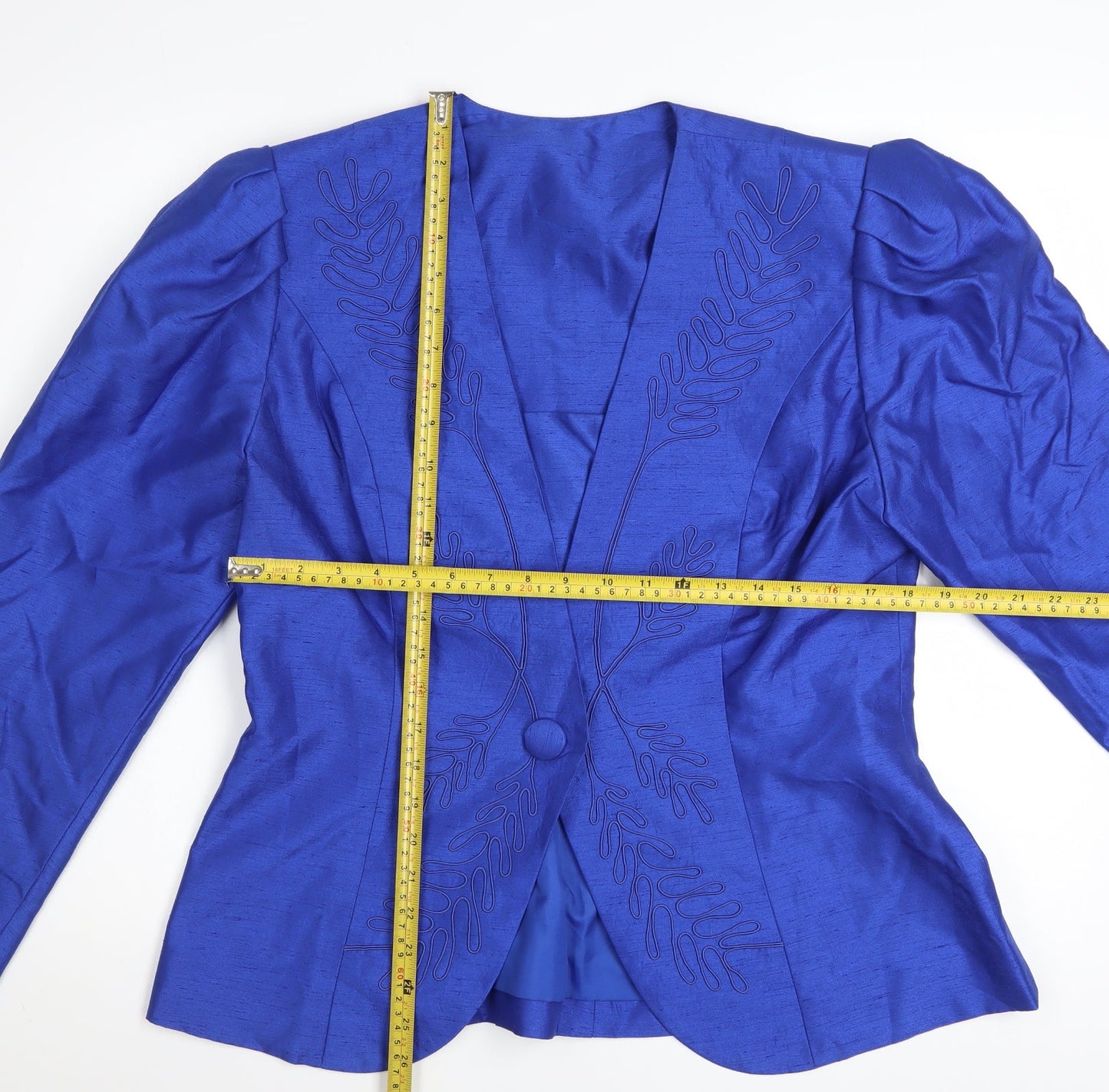 Venus Originale Women’s Blue Embroidered Formal Blazer Size 16