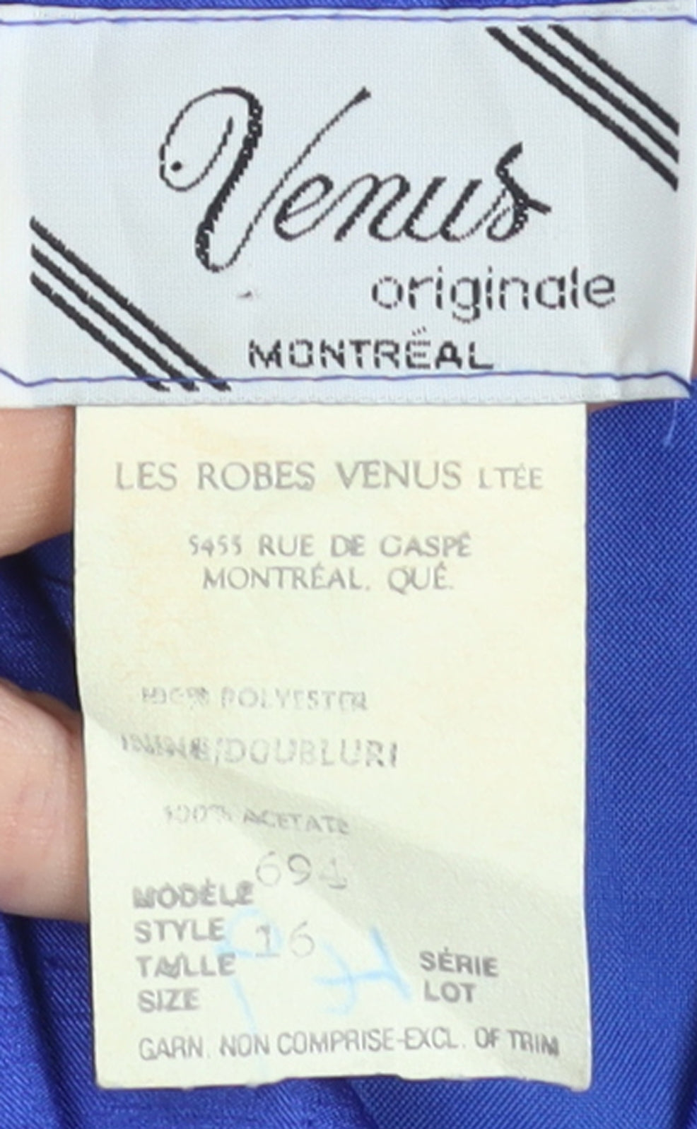Venus Originale Women’s Blue Embroidered Formal Blazer Size 16
