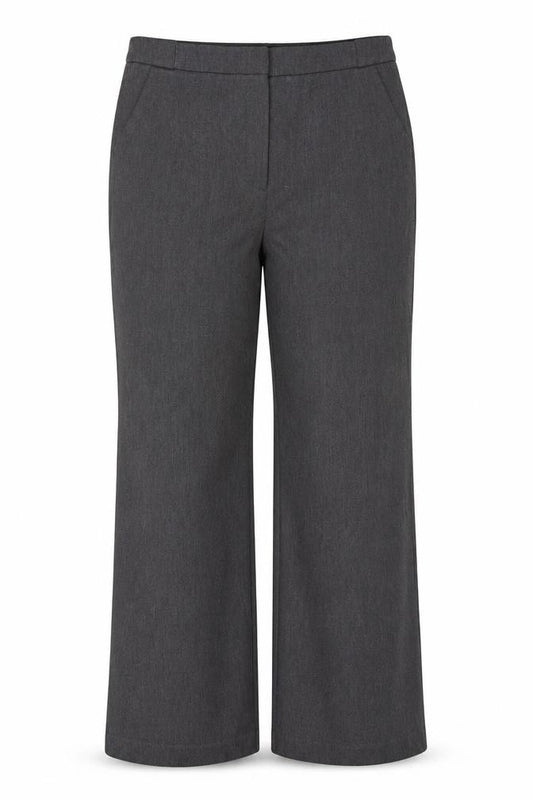 Tu Women’s Grey Wide-Leg Stretch Trousers Size 18 Workwear