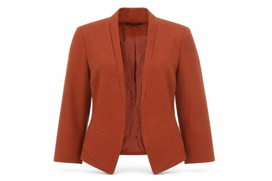 Atmosphere Women's Brown Size 10 Open Front Lined Blazer