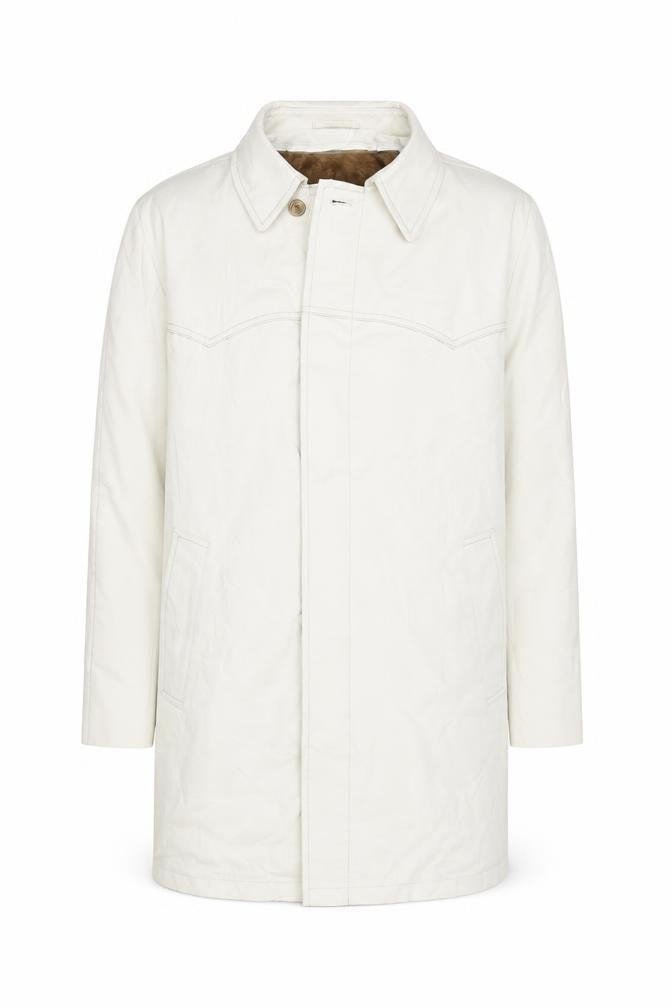 Campus Men's Beige 38 Rain Coat Water Resistant Lined Cotton Outerwear