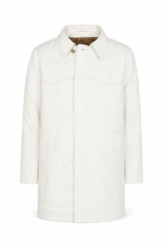 Campus Men's Beige 38 Rain Coat Water Resistant Lined Cotton Outerwear