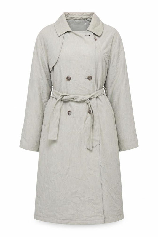 Towne from London Fog Womens Beige Trench Coat Size 8 Belted Classic Style