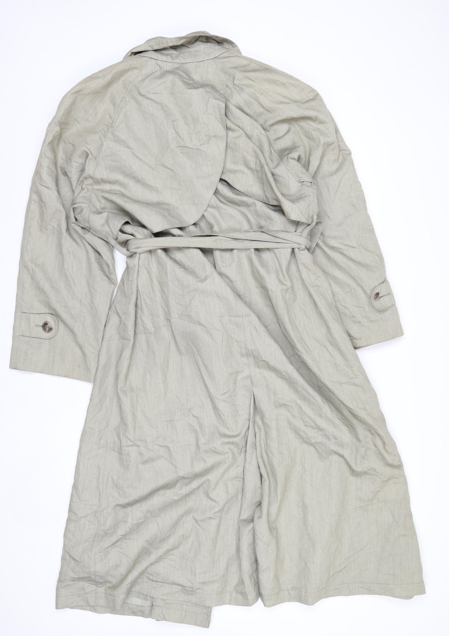 Towne from London Fog Womens Beige Trench Coat Size 8 Belted Classic Style