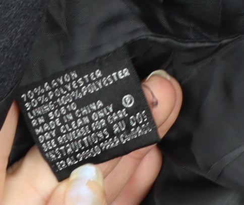 Kasper ASL Petite Black Embroidered Blazer Women’s Size 10