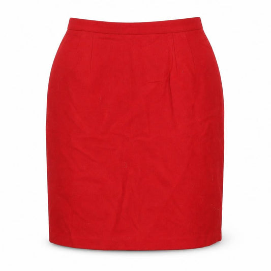 Fundamental Things Women’s Red Wool Knee Length Pencil Skirt Size 12