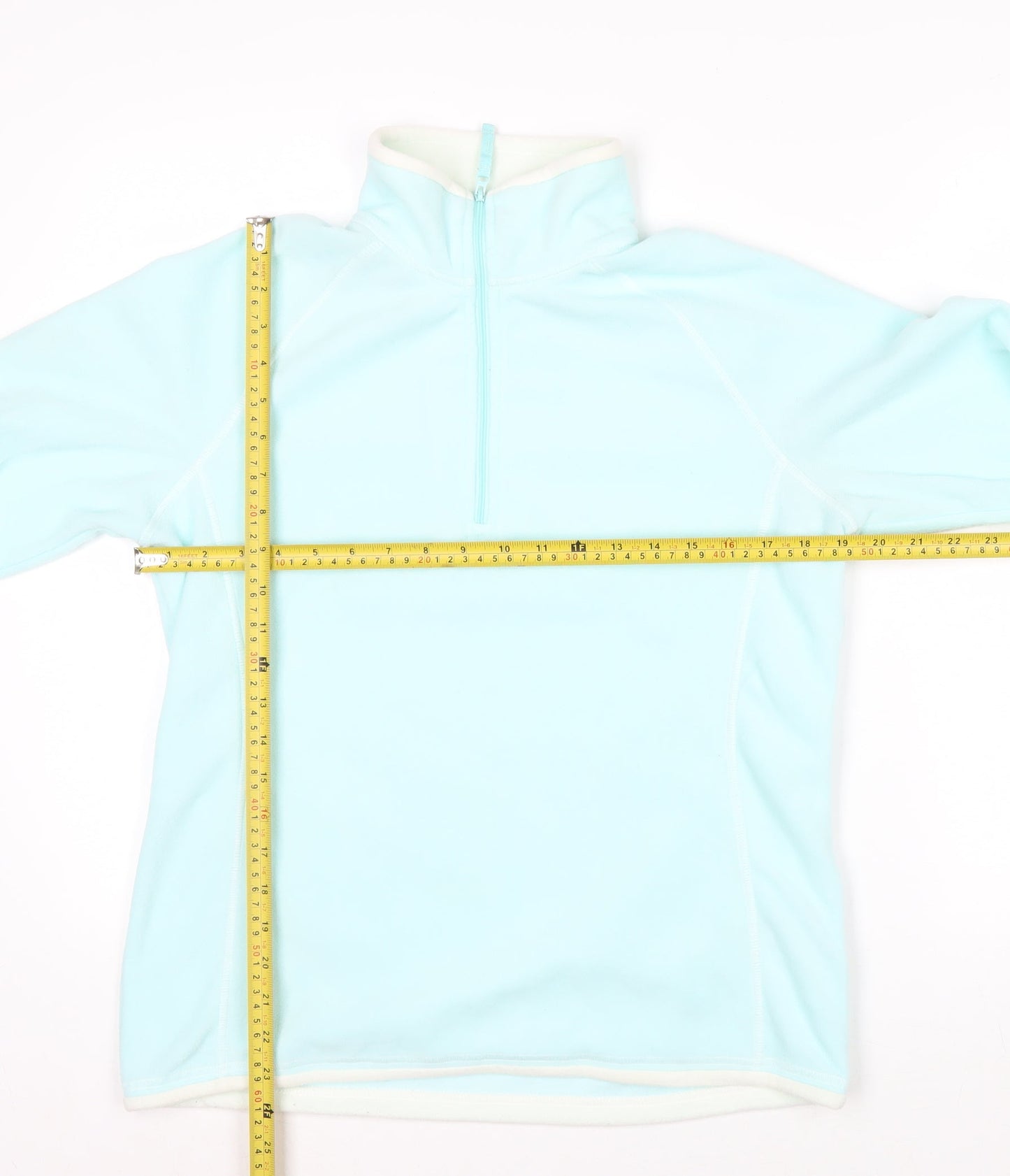 Mountain Warehouse Women Blue Size 12 Fleece Pullover 1/2 Zip Sweatshirt