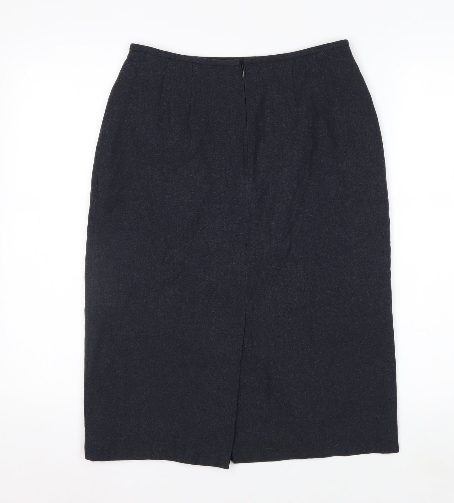 Kasper Women's Black Petite 6 Pencil Midi Skirt Lined Workwear