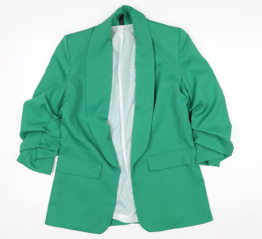 New Collection Women's Green Shawl Lapel Blazer Size S