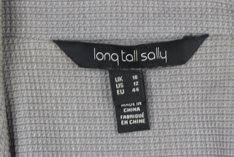 Long Tall Sally Women's Grey Size 16 Classic Tailored Blazer