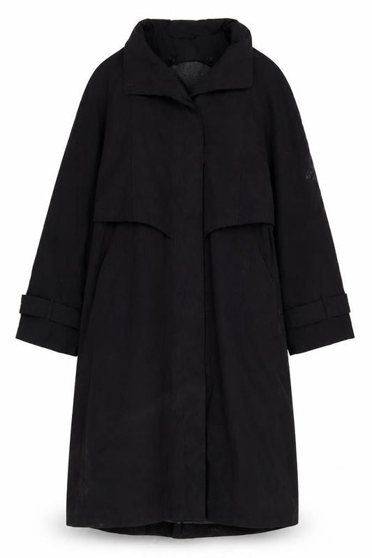Fleet Street Women’s Black Petite Long Overcoat Size 6