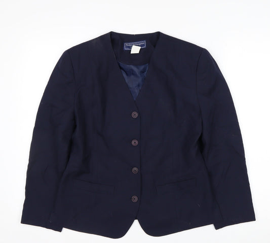 Norton McNaughton Petites Navy Women's Size 10 Blazer Jacket