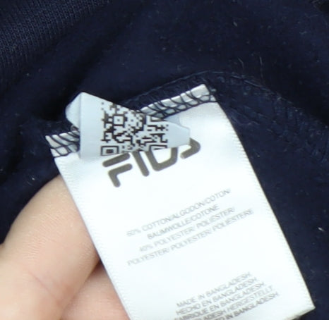FILA Men's Blue Logo Pullover Sweatshirt Size S