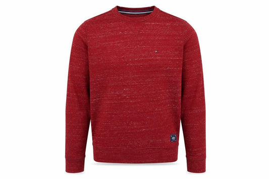 Hilfiger Denim Men’s Red Crew Neck Pullover Sweatshirt Size S