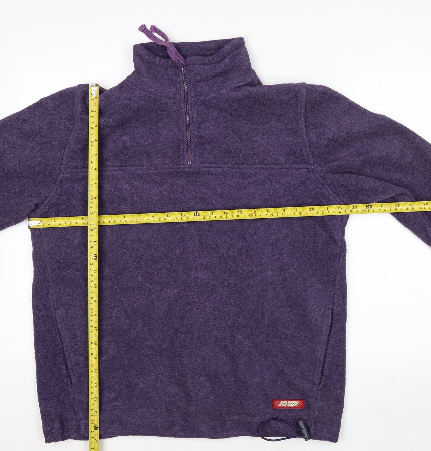 Joie de Vivre Women's Purple Fleece 1/4 Zip Pullover Sweatshirt Size L