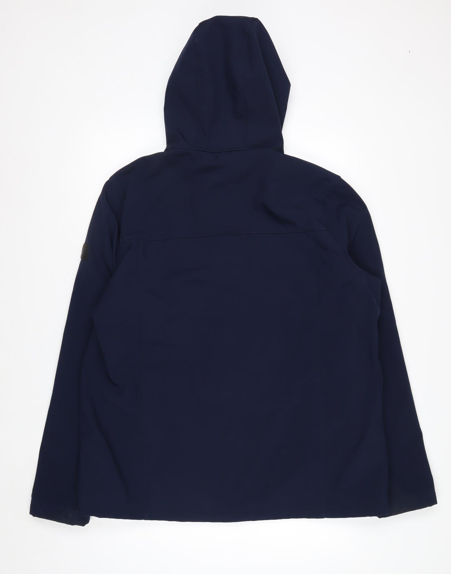 TOG24 Men's Blue XL Softshell Hooded Jacket Water Resistant