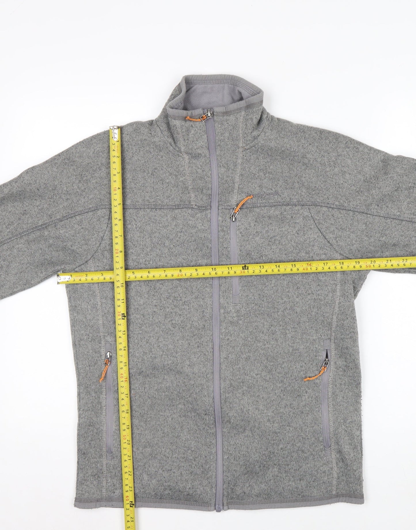 Craghoppers Men's Grey Fleece Full Zip Outdoor Jacket Size S