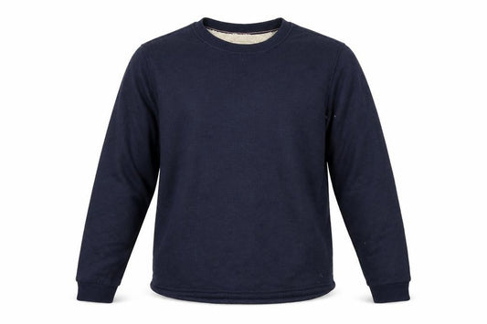 B.C. Clothing Men's Blue XL Pullover Fleece Lined Sweatshirt