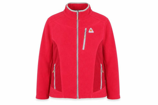 Icepeak Womens Red Fleece Full Zip Outdoor Jacket Size 14