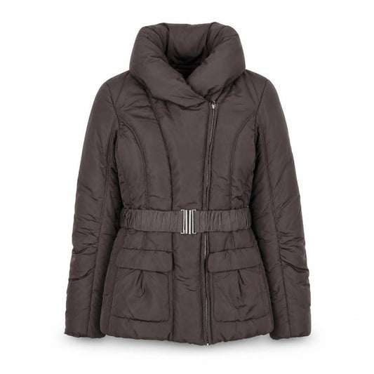 RJR John Rocha Women's Brown Size 8 Belted Puffer Jacket