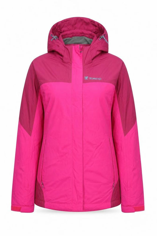 Toread Women's Pink Hooded Trekking Parka Jacket Size L