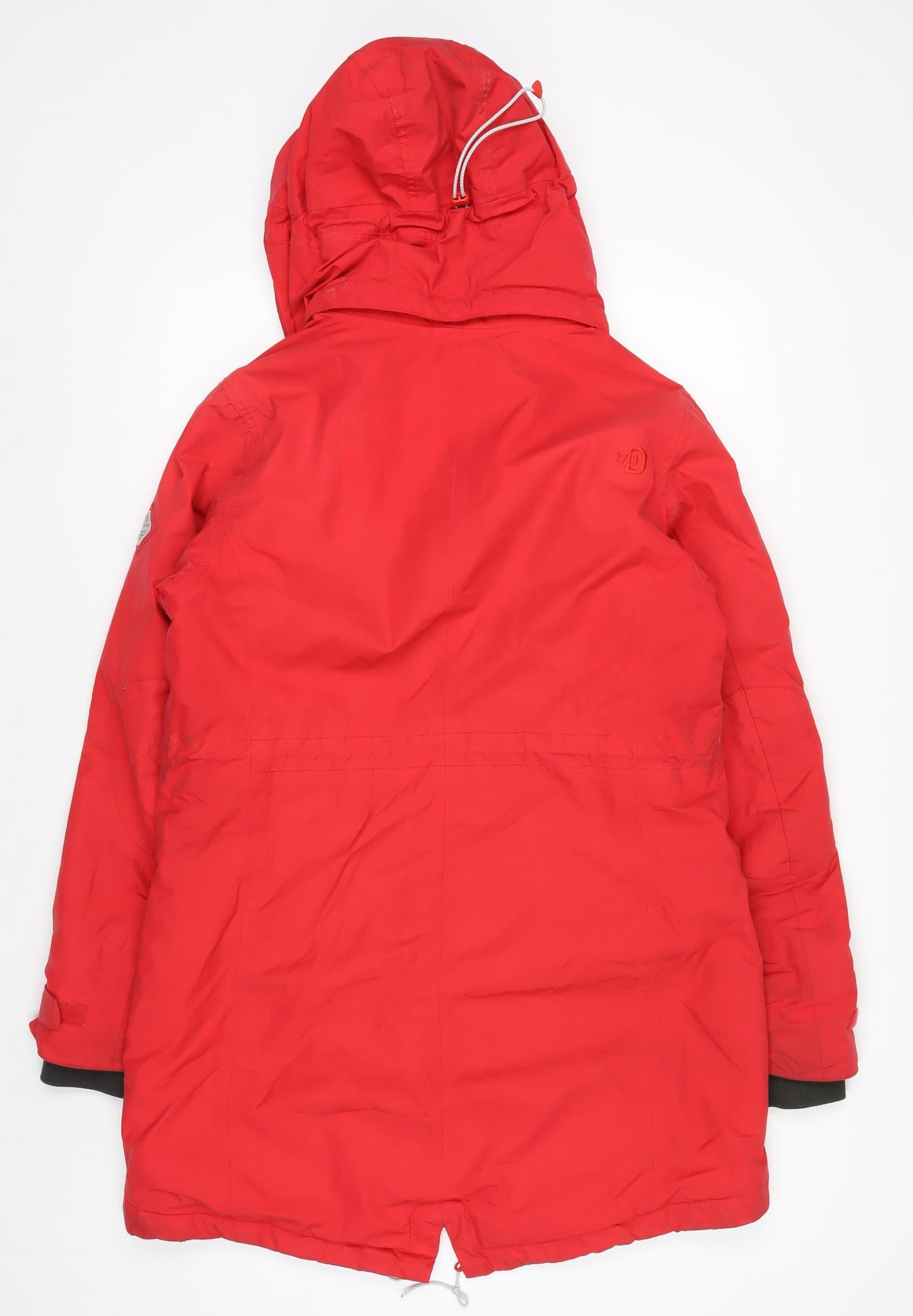 Didriksons 1913 Mens Red Waterproof Hooded Parka Coat Size 40