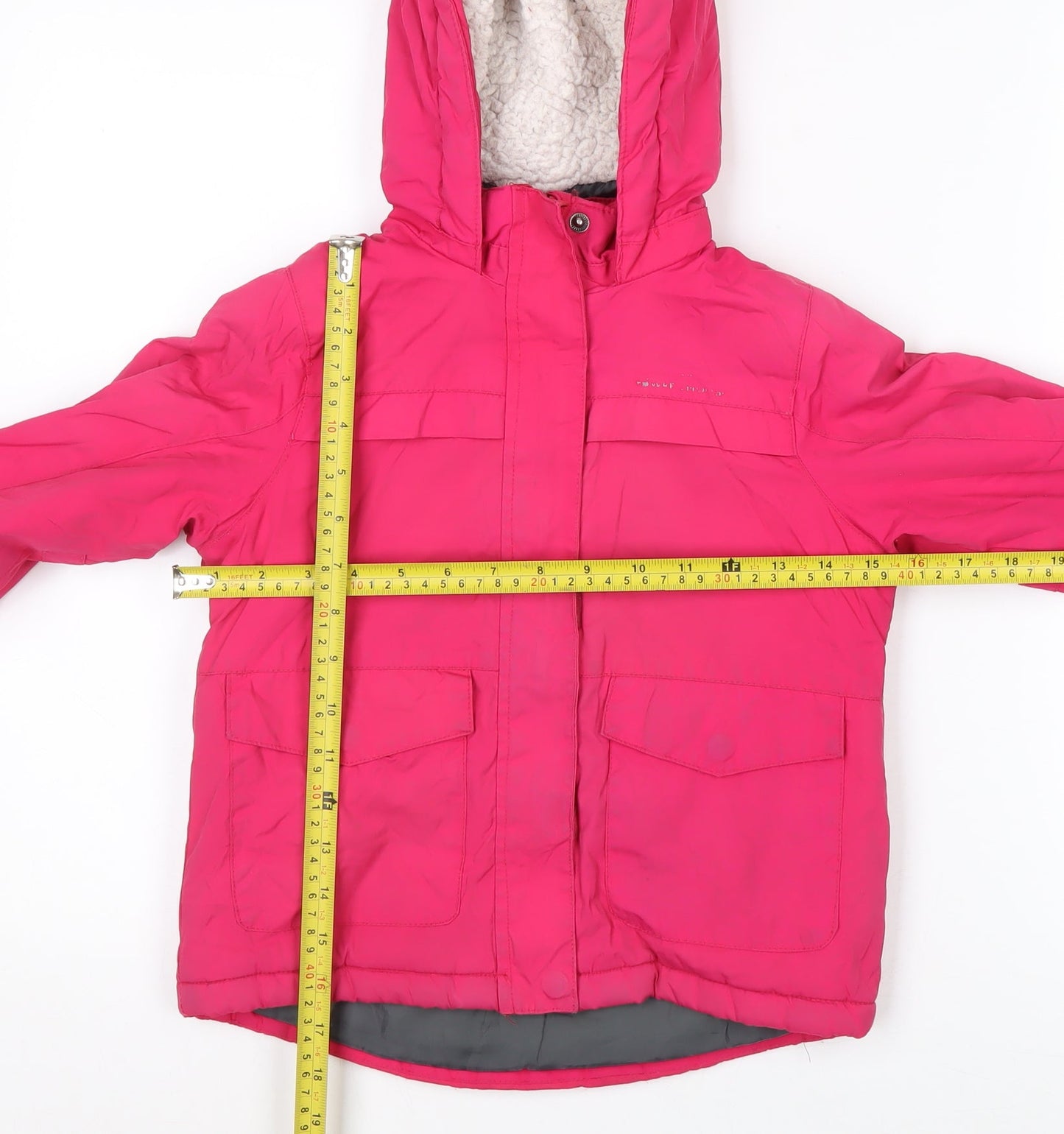 Mountain Warehouse Girls Pink Hooded Waterproof Fleece Lined Parka Coat 5-6 Years