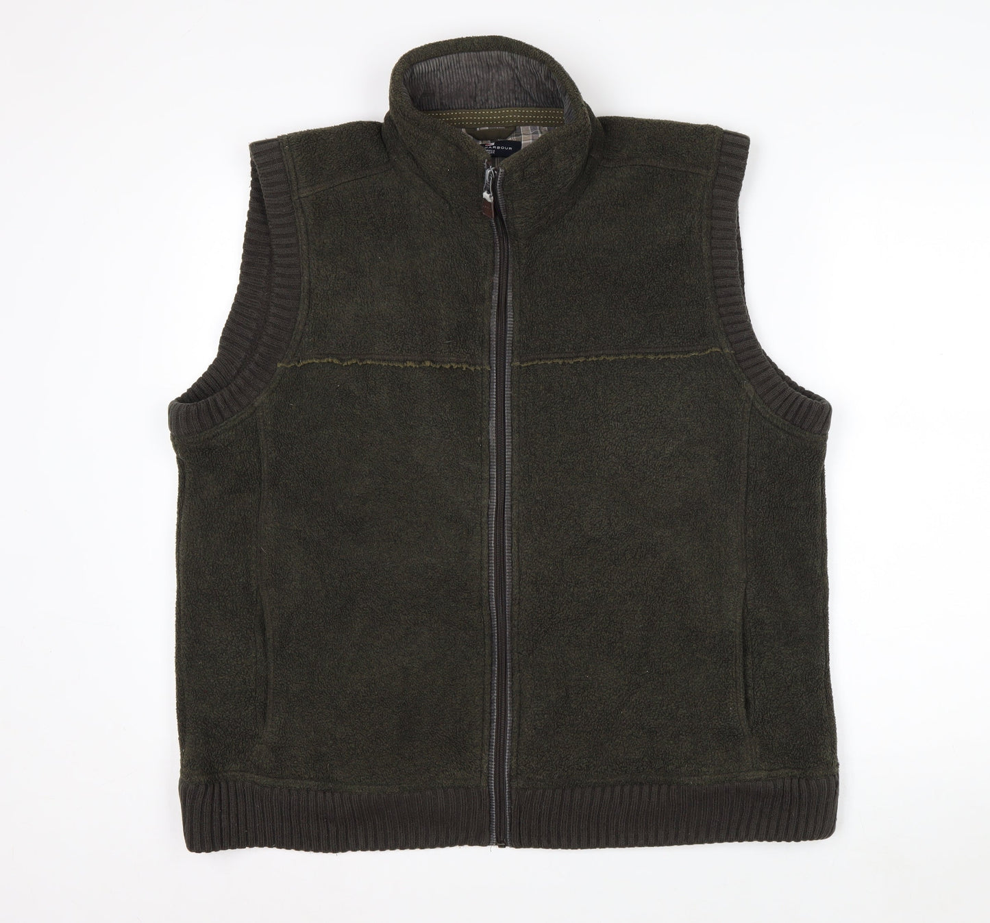 Marks and Spencer Blue Harbour Men's Green Fleece Bodywarmer L
