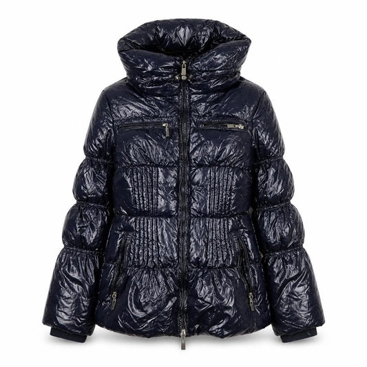 Sosina Women's Blue Puffer Jacket Size 16 Hooded Winter Coat