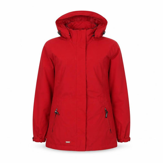 Valerie Hayes Women's Red Hooded Parka Jacket Size S