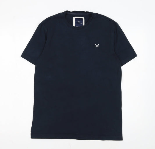 Crew Clothing Company Men's Blue Cotton Crew Neck T-Shirt M