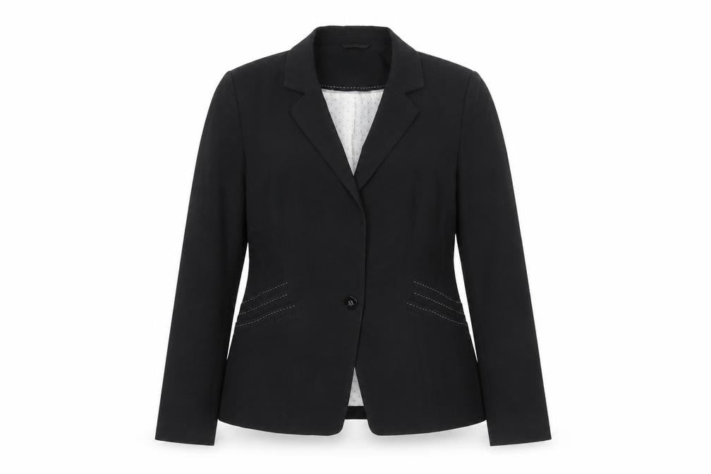 Marks & Spencer Women Black Size 14 Regular Fit Blazer Jacket