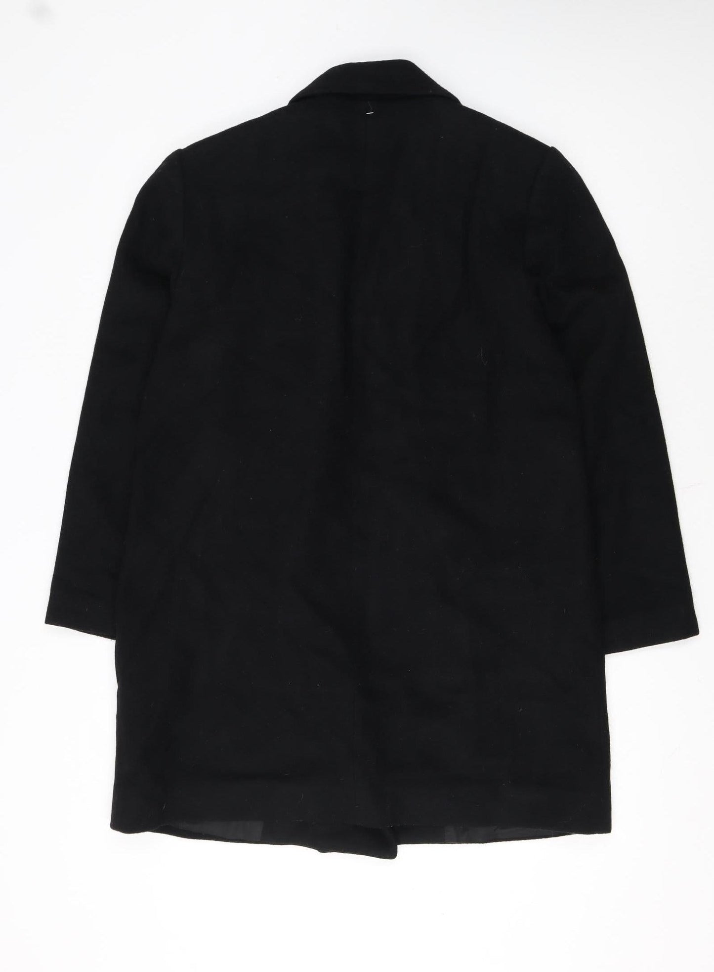 Forecaster of Boston Women's Black Wool Blend Long Overcoat Size 8