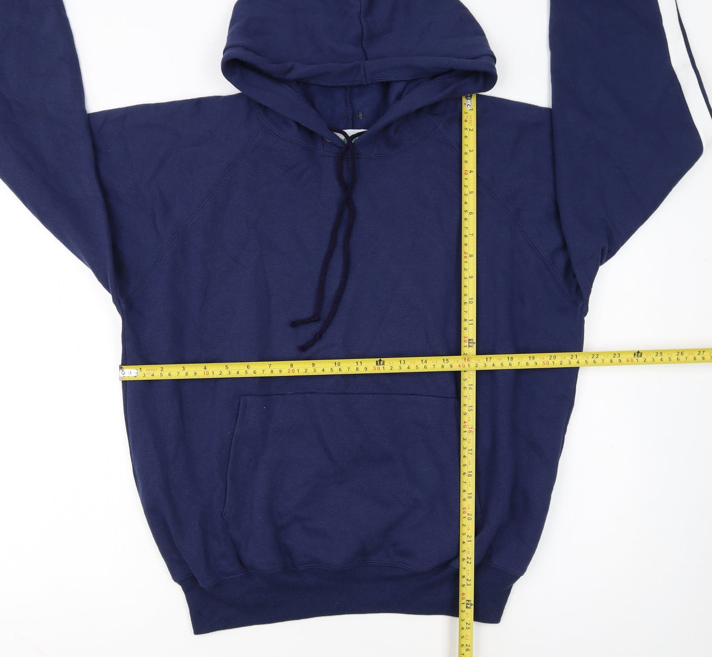 Copdale Men's Blue Pullover Hoodie Size L Embroidered Bird Logo