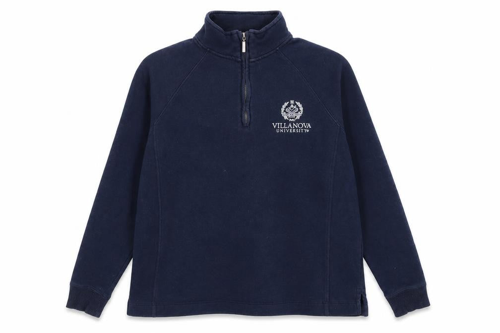 JanSport Women’s Navy 1/4 Zip Pullover Sweatshirt Size L Cotton Blend