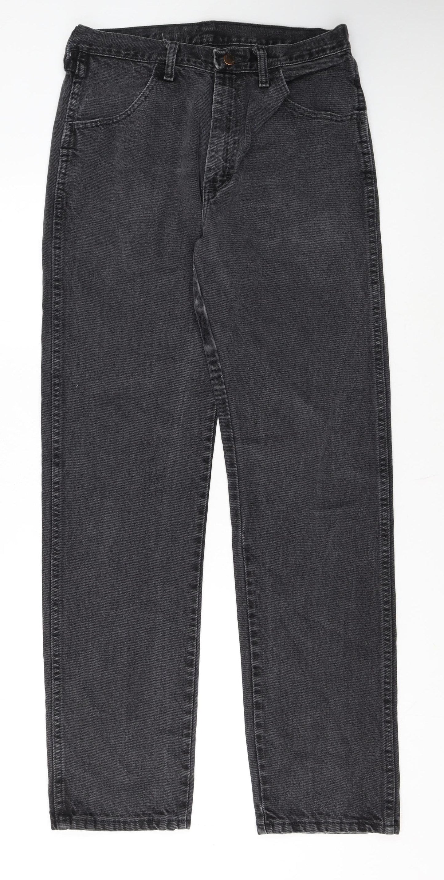 Rustler Men’s Black Straight Leg Denim Jeans 32x34 Regular Fit