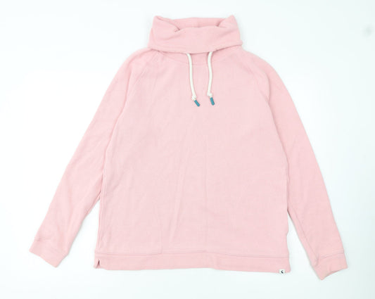 Joules Womens Pink Pullover Hoodie Size 14 Cotton Blend