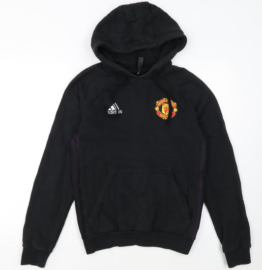 adidas Men’s Black Manchester United Pullover Hoodie XS