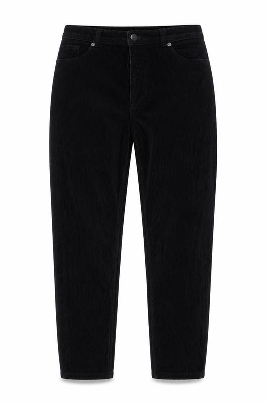 Monki Women's Black Corduroy Trousers Size 10 Cotton Blend