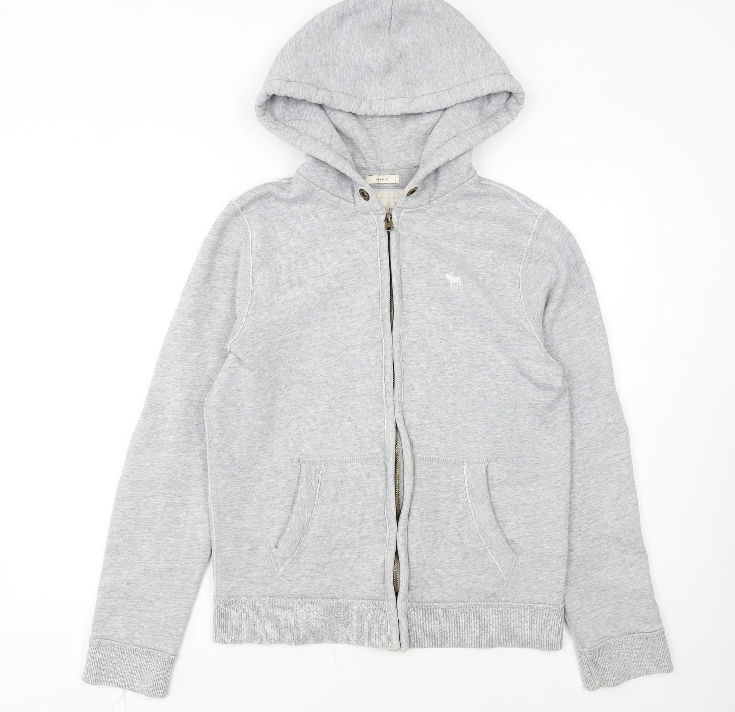 Abercrombie & Fitch Men’s Grey Full Zip Hoodie Size S