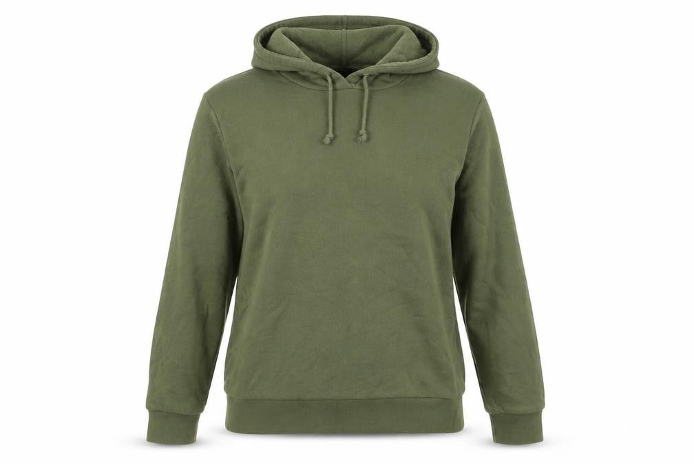 Marks & Spencer Womens Green Pullover Hoodie Size 12 Cotton Blend