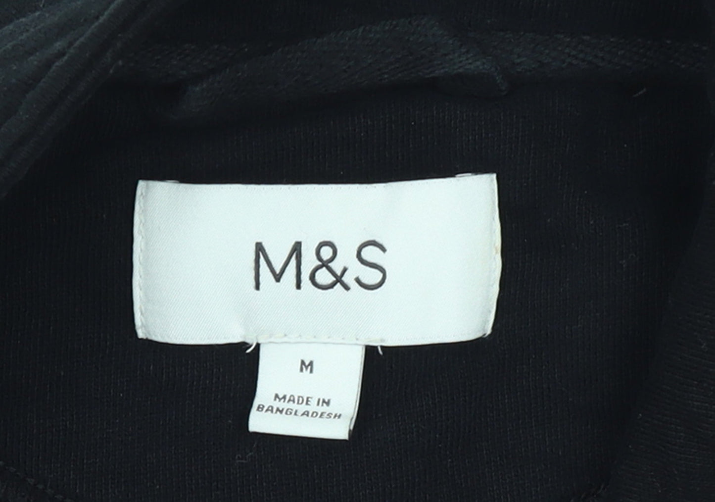 Marks and Spencer Men's Black M Basic Full Zip Fleece Jacket