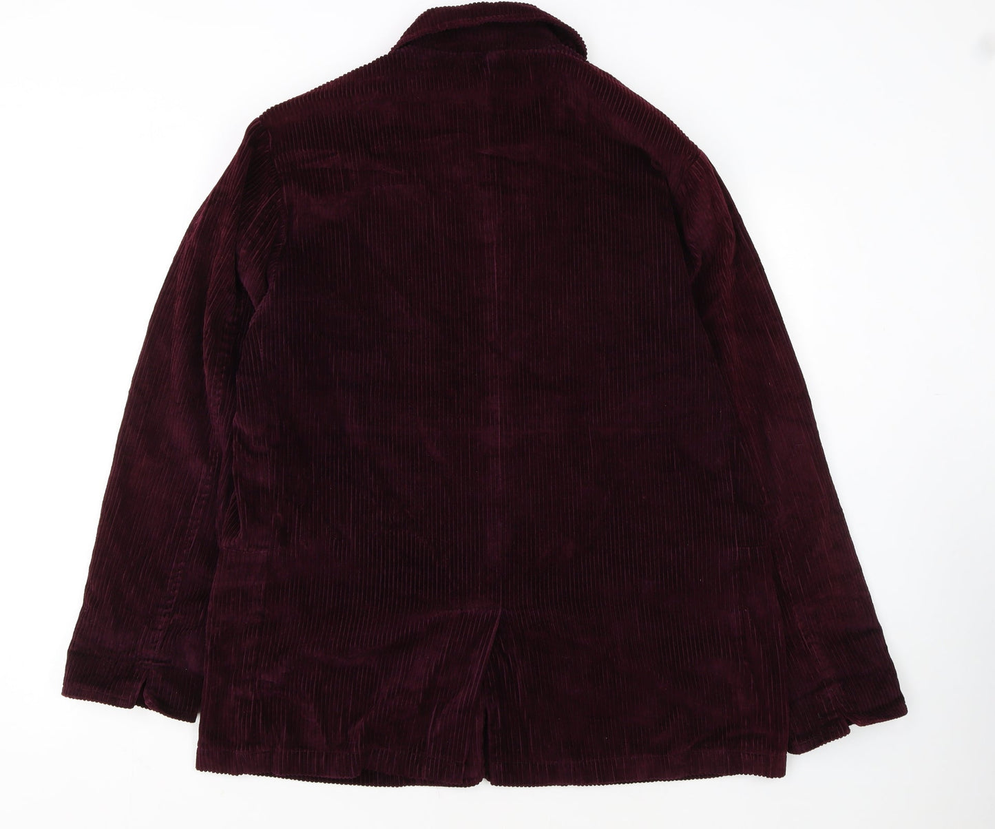Eddie Bauer Womens Purple Corduroy Button Basic Jacket Size L