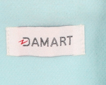 Damart Women's Blue Polyester Pea Coat Size 12 Mid-Length
