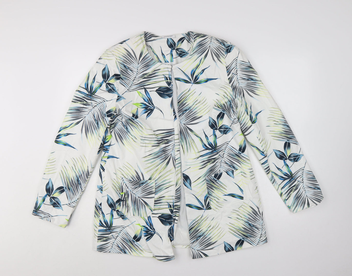 Damart Women’s Multicoloured Floral Blazer UK 14 Lightweight Lined Jacket