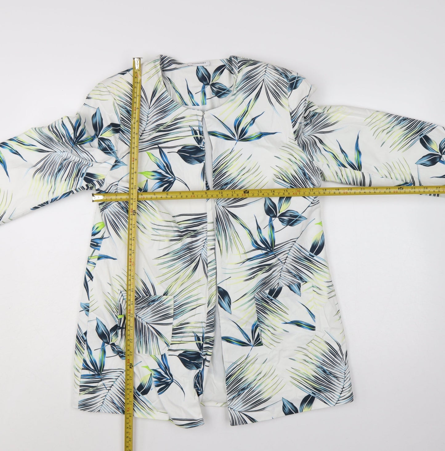Damart Women’s Multicoloured Floral Blazer UK 14 Lightweight Lined Jacket