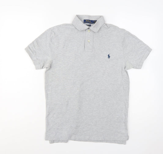 Ralph Lauren Men's Grey Slim Fit Polo Shirt Size M