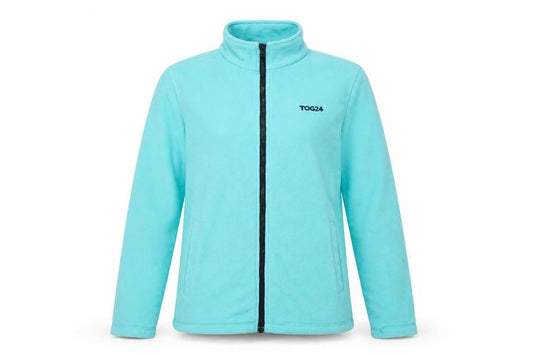 TOG24 Women's Blue Fleece Jacket Size 10 Full Zip Outdoor