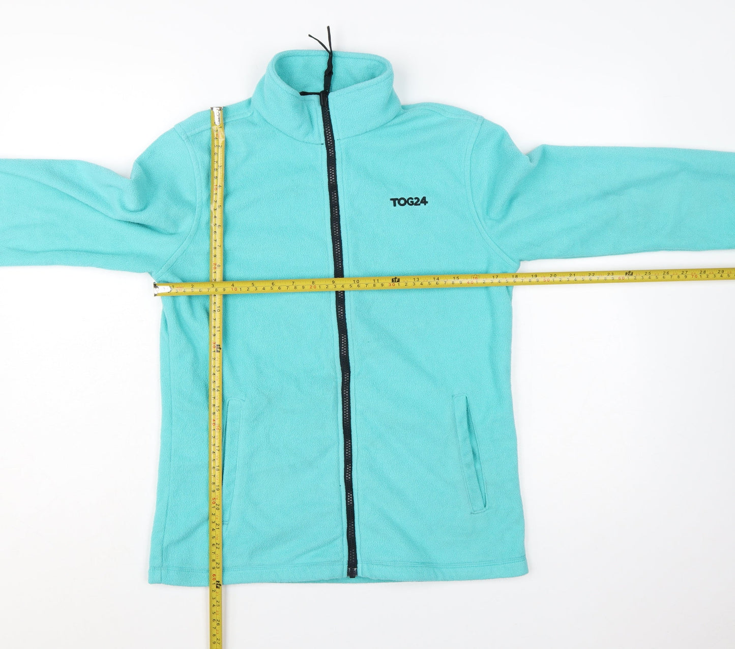 TOG24 Women's Blue Fleece Jacket Size 10 Full Zip Outdoor